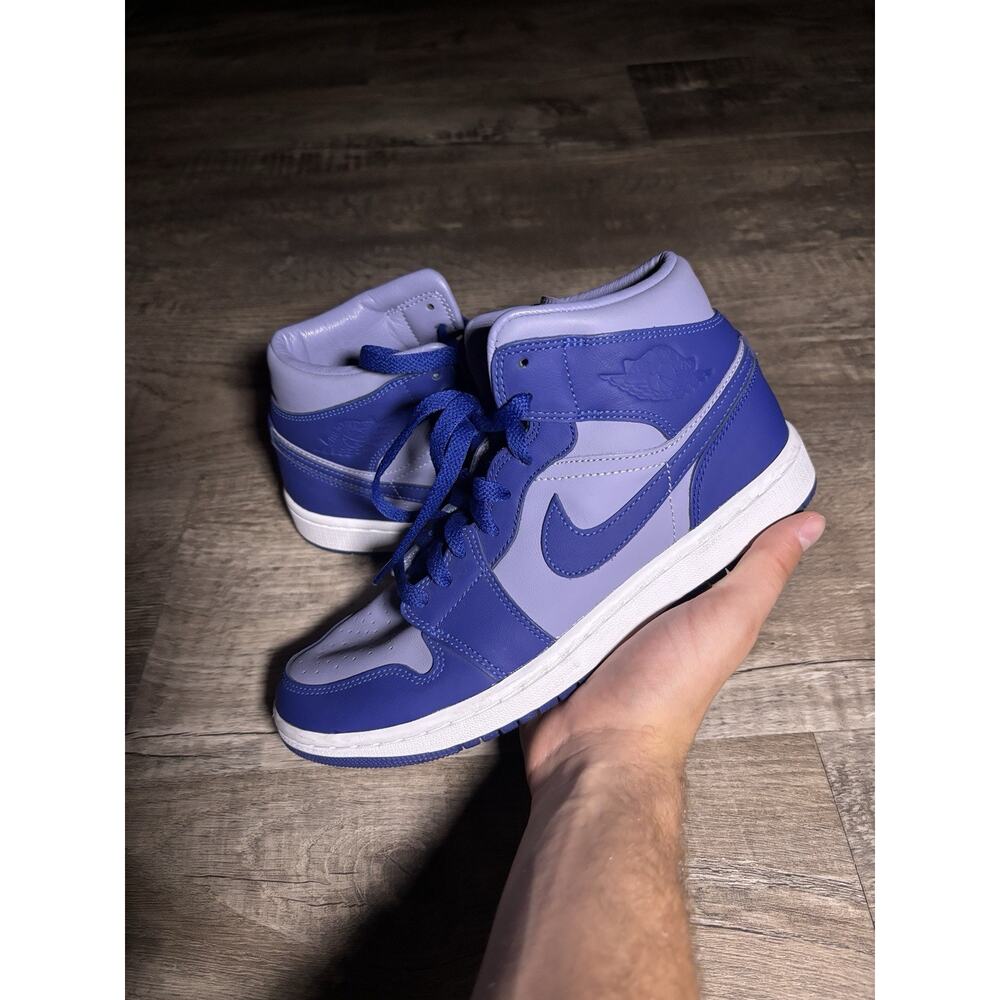 Air Jordan 1 Mid Lapis Light Concord Sneakers Size 8 Women’s